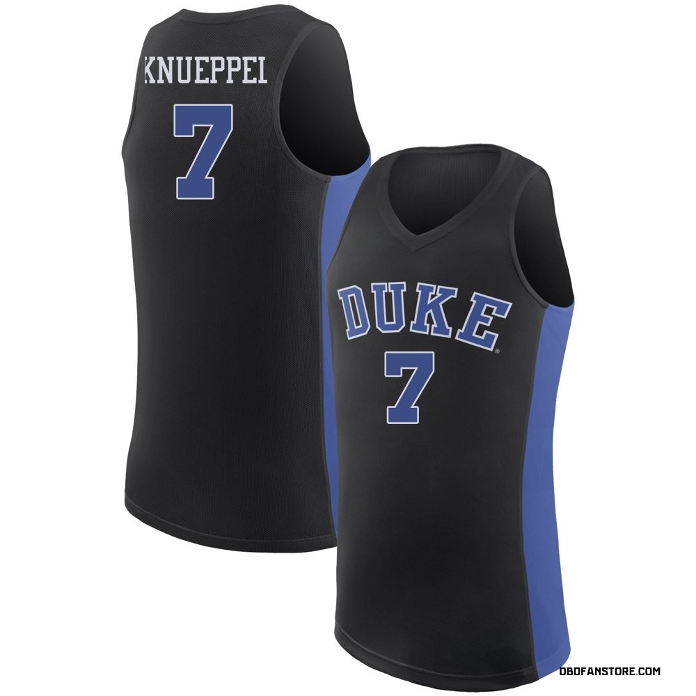 Men's Kon Knueppel Duke Blue Devils Replica /Royal Basketball Jersey - Black