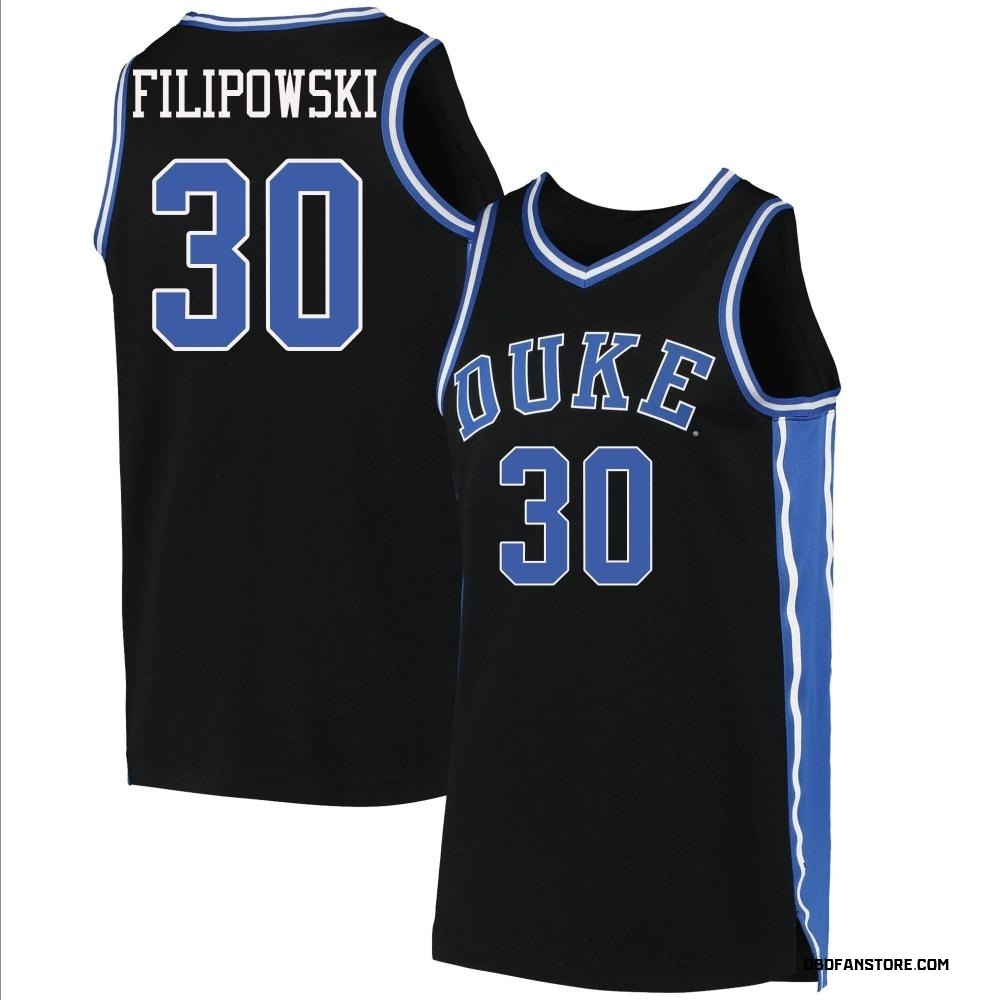 Men's Kyle Filipowski Duke Blue Devils Replica Basketball Jersey - Black
