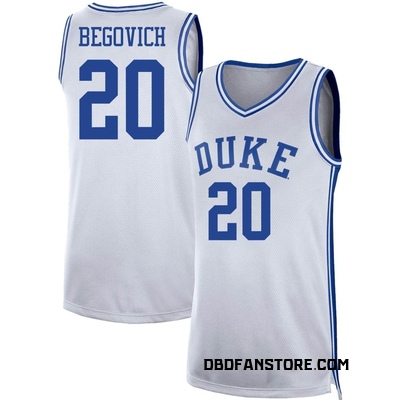 Men's Neal Begovich Duke Blue Devils Replica Basketball Jersey - White