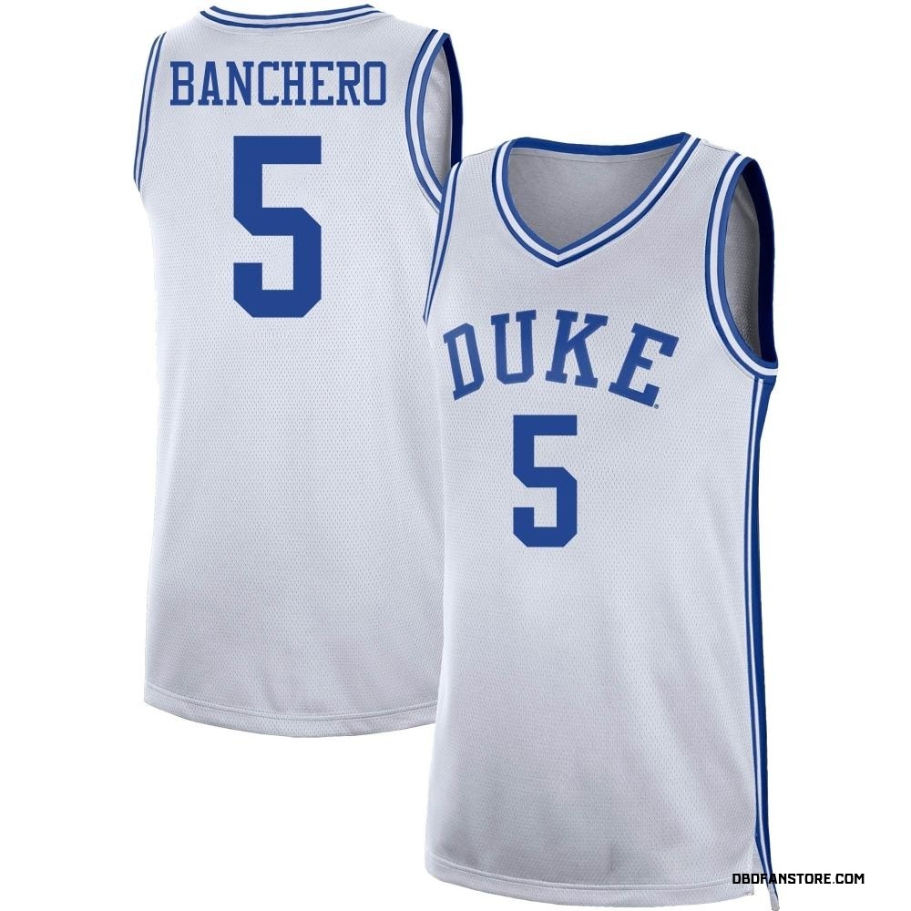 Men's Paolo Banchero Duke Blue Devils Replica Basketball Jersey - White