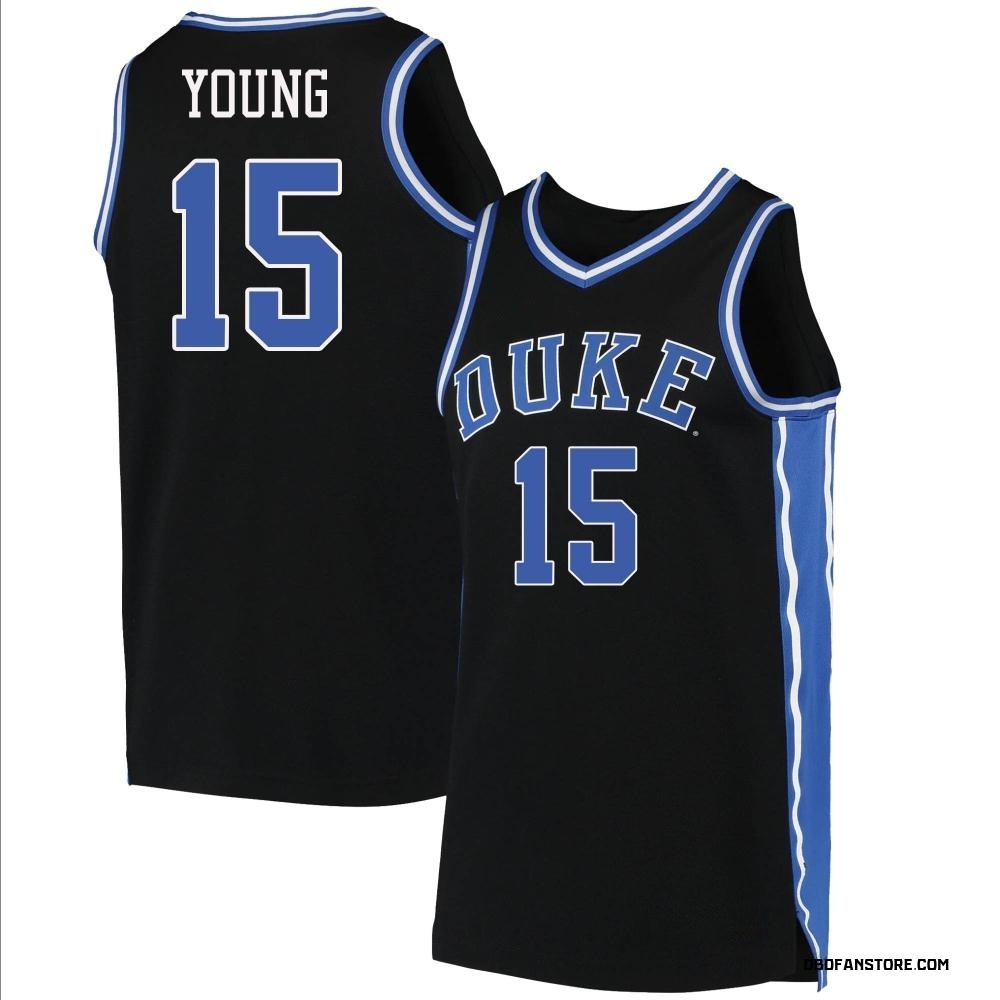 Men's Ryan Young Duke Blue Devils Replica Basketball Jersey - Black