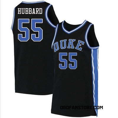Men's Spencer Hubbard Duke Blue Devils Replica Basketball Jersey - Black