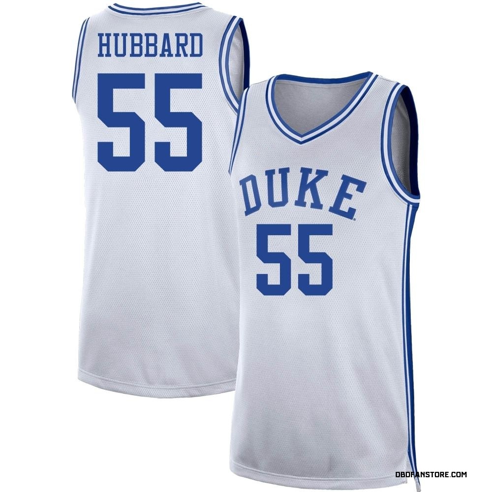 Men's Spencer Hubbard Duke Blue Devils Replica Basketball Jersey - White