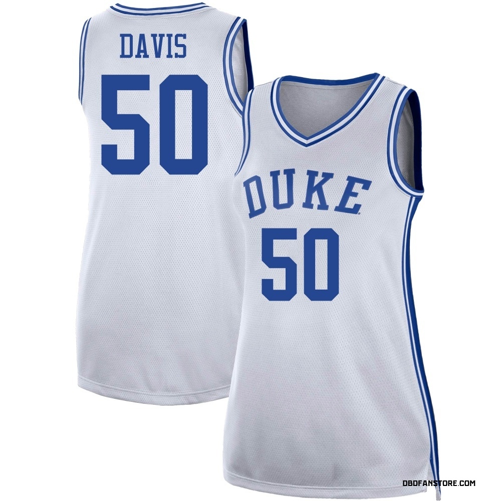 Women's Brock Davis Duke Blue Devils Replica Basketball Jersey - White