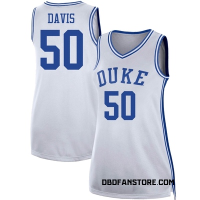 Women's Brock Davis Duke Blue Devils Replica Basketball Jersey - White