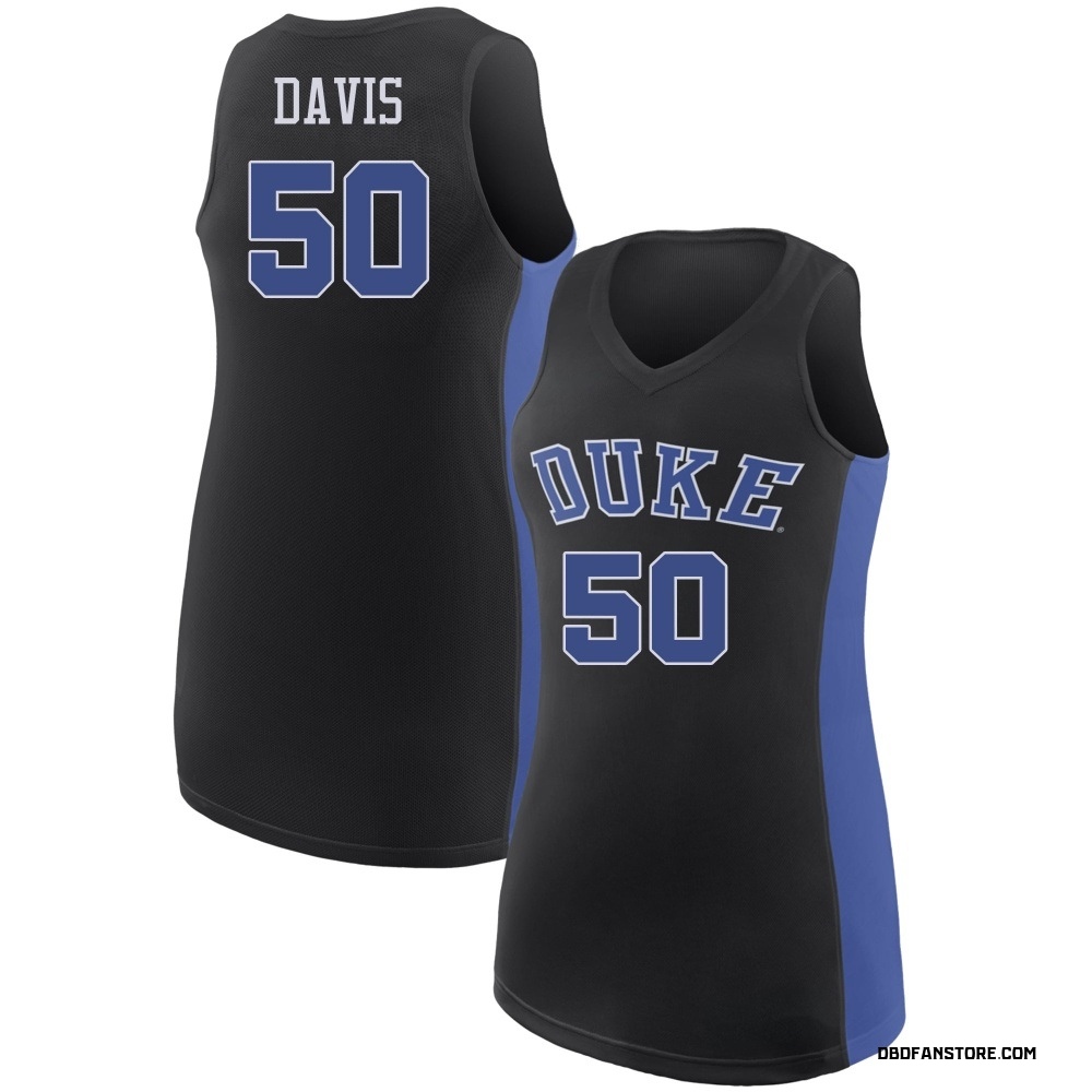 Women's Brock Davis Duke Blue Devils Replica /Royal Basketball Jersey - Black