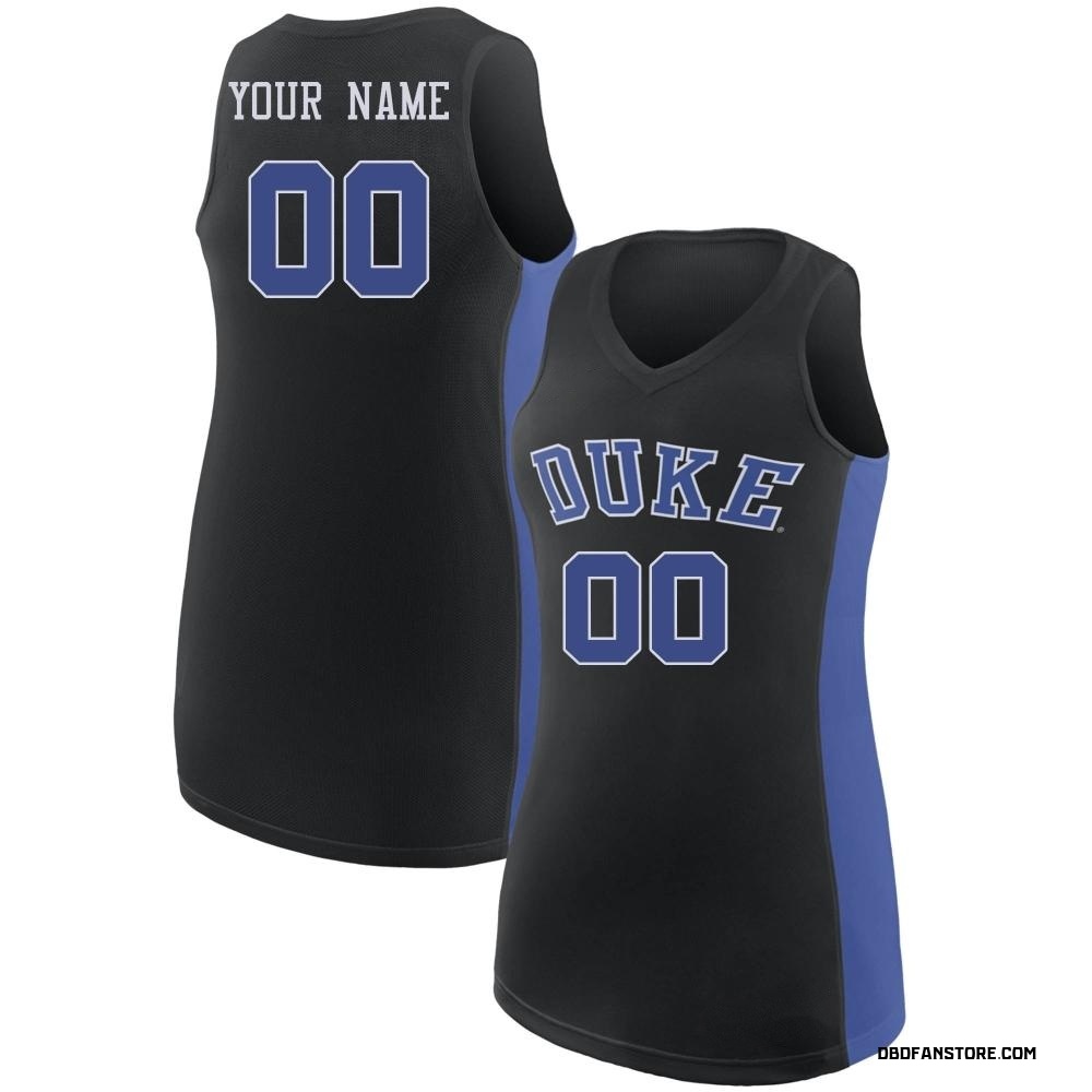 Women's Custom Duke Blue Devils Replica /Royal Basketball Jersey - Black