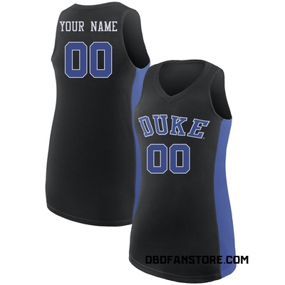 Women's Custom Duke Blue Devils Replica /Royal Basketball Jersey - Black