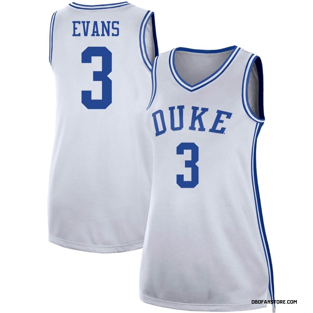 Women's Isaiah Evans Duke Blue Devils Replica Basketball Jersey - White