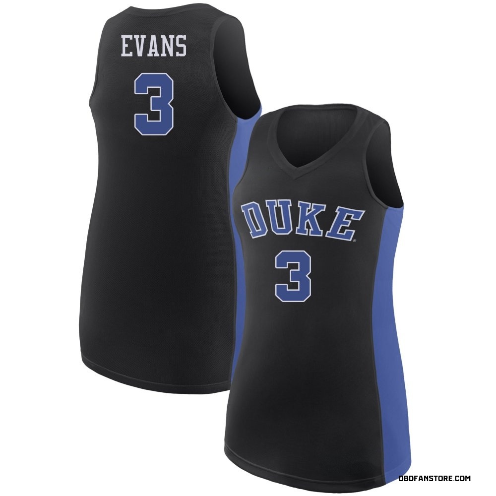 Women's Isaiah Evans Duke Blue Devils Replica /Royal Basketball Jersey - Black