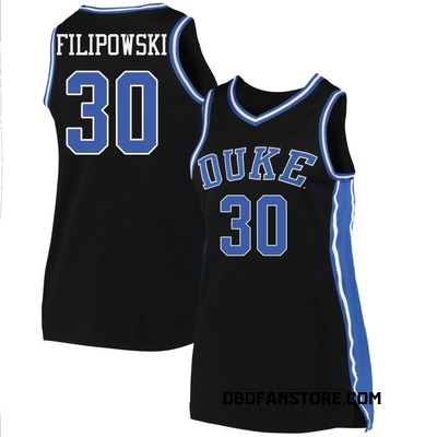 Women's Kyle Filipowski Duke Blue Devils Replica Basketball Jersey - Black