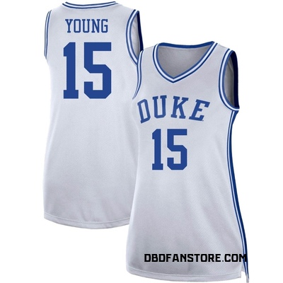 Women's Ryan Young Duke Blue Devils Replica Basketball Jersey - White
