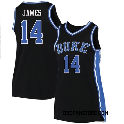 Women's Sion James Duke Blue Devils Replica Basketball Jersey - Black