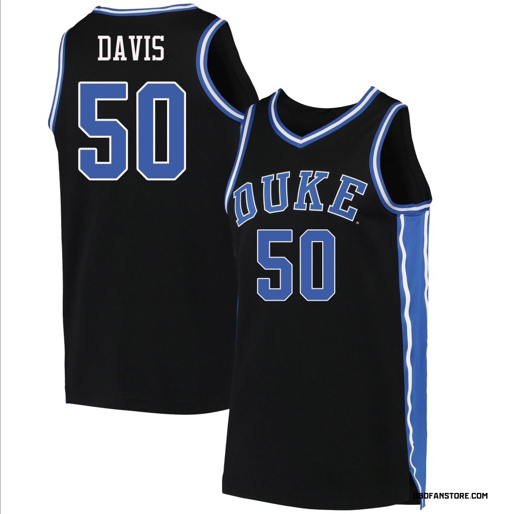 Youth Brock Davis Duke Blue Devils Replica Basketball Jersey - Black