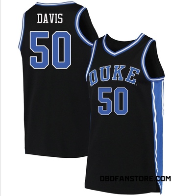 Youth Brock Davis Duke Blue Devils Replica Basketball Jersey - Black