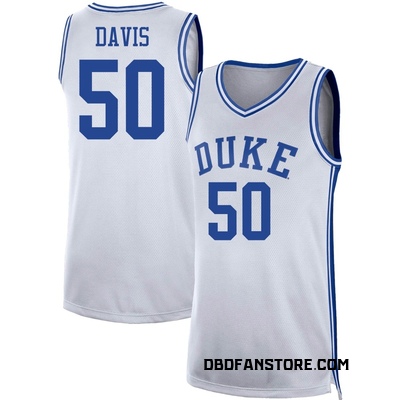 Youth Brock Davis Duke Blue Devils Replica Basketball Jersey - White