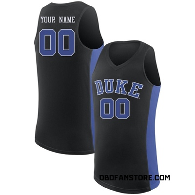 Youth Custom Duke Blue Devils Replica /Royal Basketball Jersey - Black