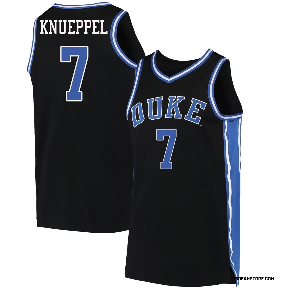Youth Kon Knueppel Duke Blue Devils Replica Basketball Jersey - Black