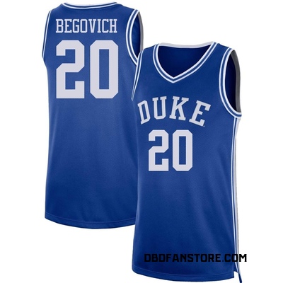 Youth Neal Begovich Duke Blue Devils Replica Basketball Jersey - Royal