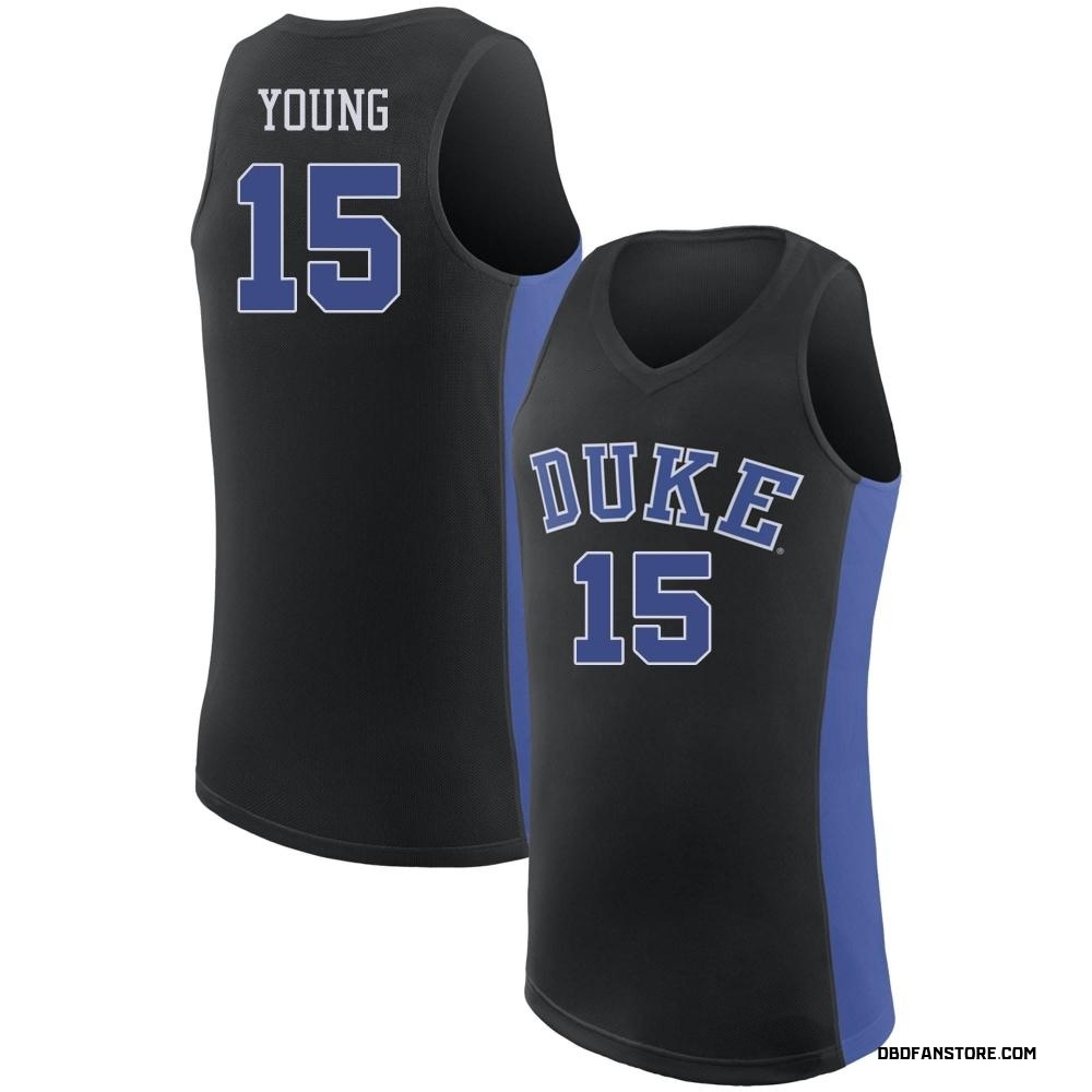 Youth Ryan Young Duke Blue Devils Replica /Royal Basketball Jersey - Black